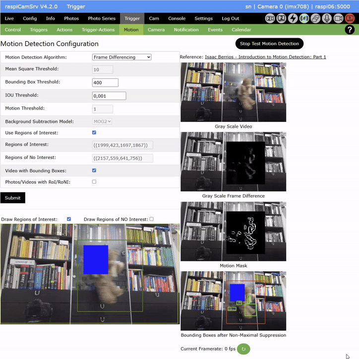 Frame Difference Test