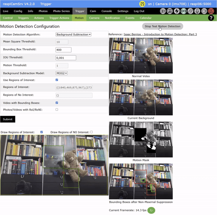 Background Suntraction Test